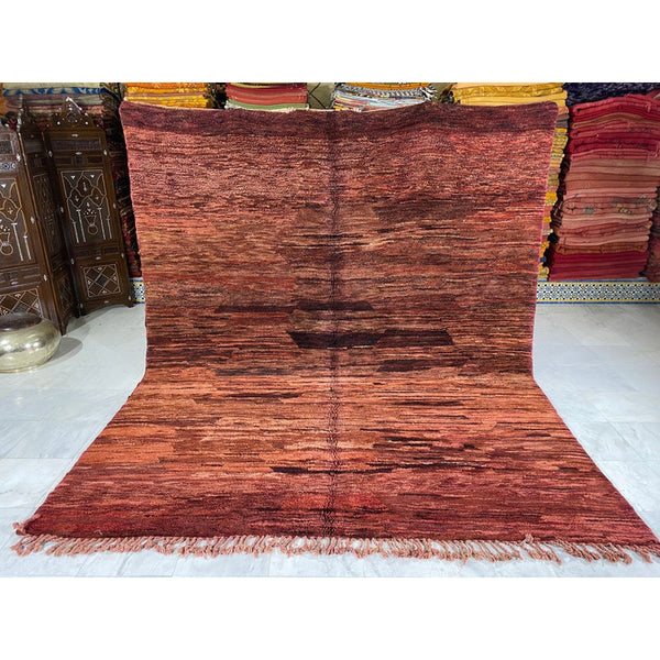Handgemaakt Marokkaanse Mrirt tapijt-vloerkleed 098